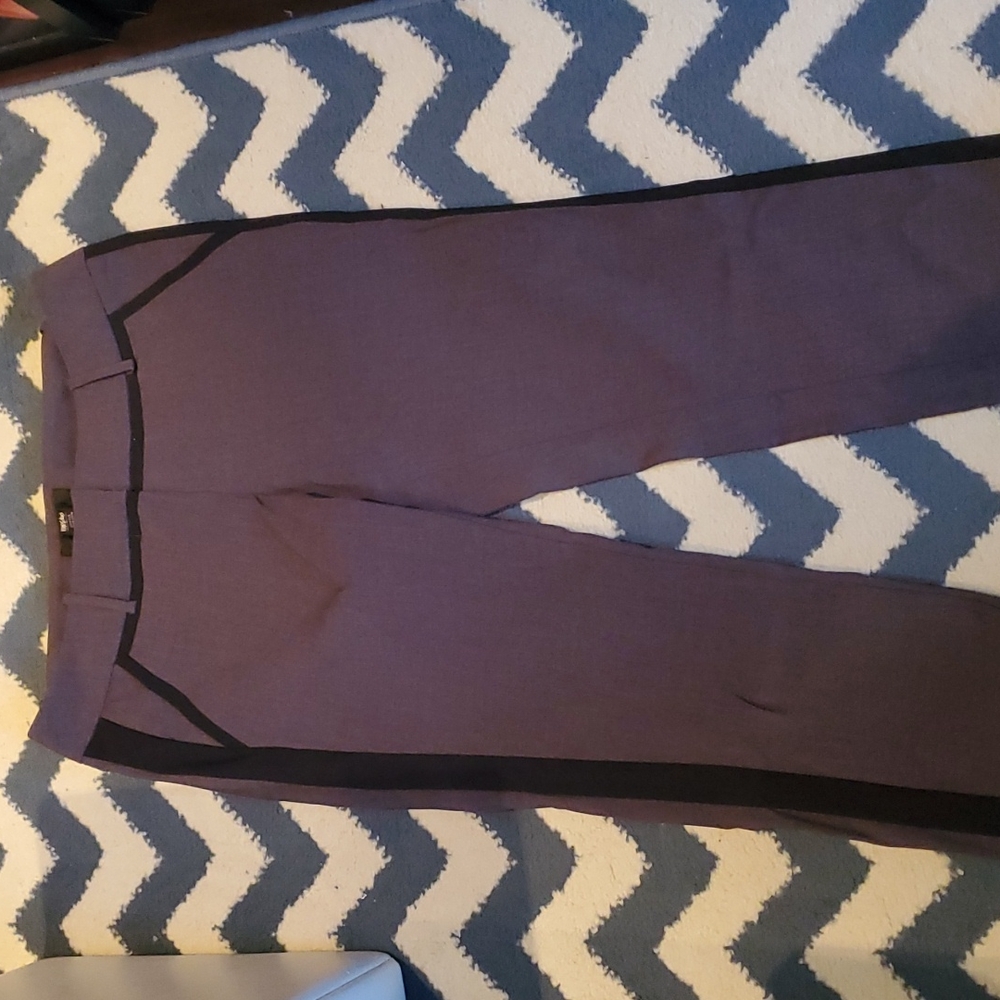 Merona grey pants with black piping size 6